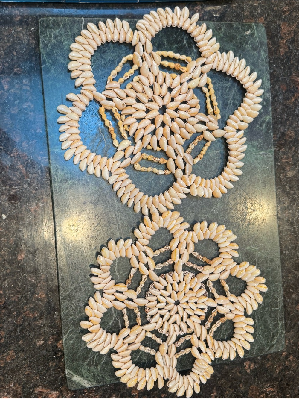 Natural Shell Beaded Necklace - Cream Tones